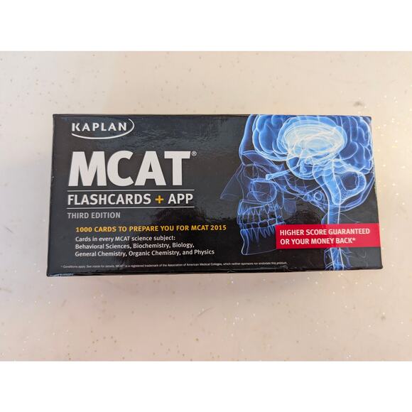NIB Kaplan MCAT Flashcards 3rd Edition 3000 Cards Unsealed 2015 Test Prep - Picture 1 of 8